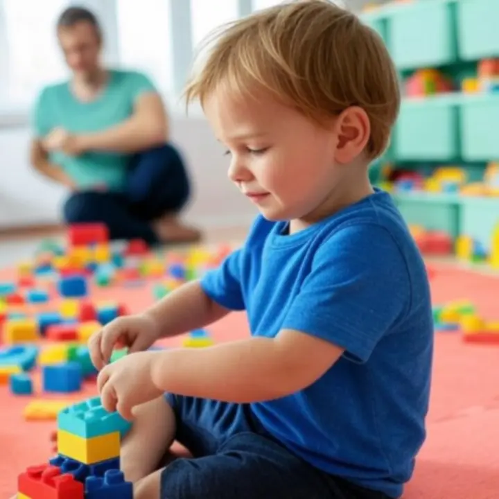 Biztonságos, rendezett gyermekszoba játéktérrel és tárolókkal